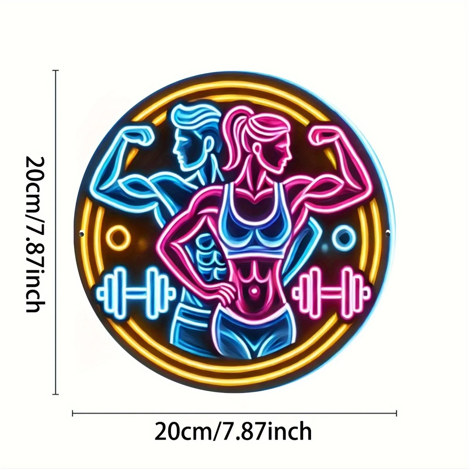 2D Metal Sign Fitness Gym Neon - đánh giá và giá Home Gym Neon Sign
