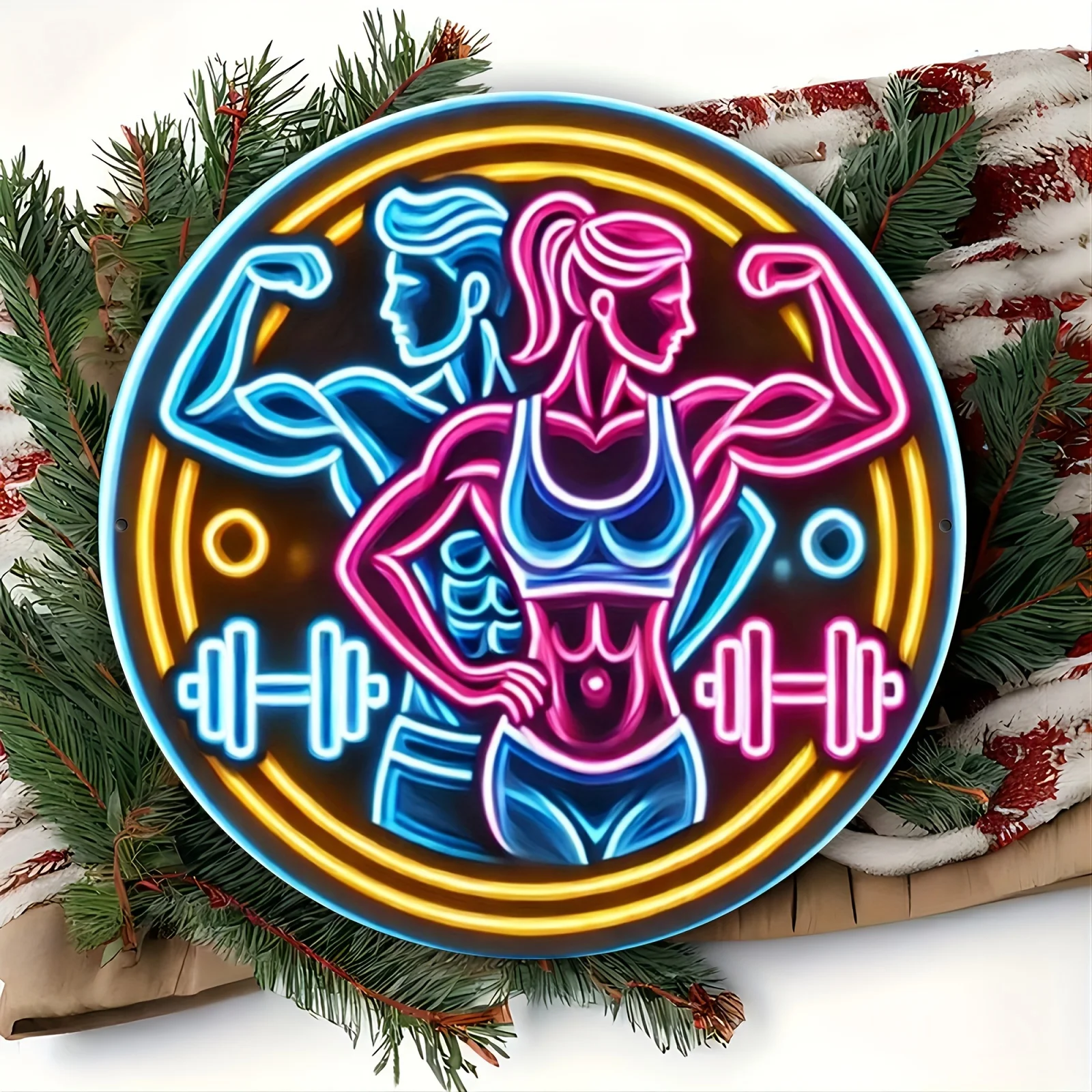 2D Metal Sign Fitness Gym Neon - đánh giá và giá Home Gym Neon Sign