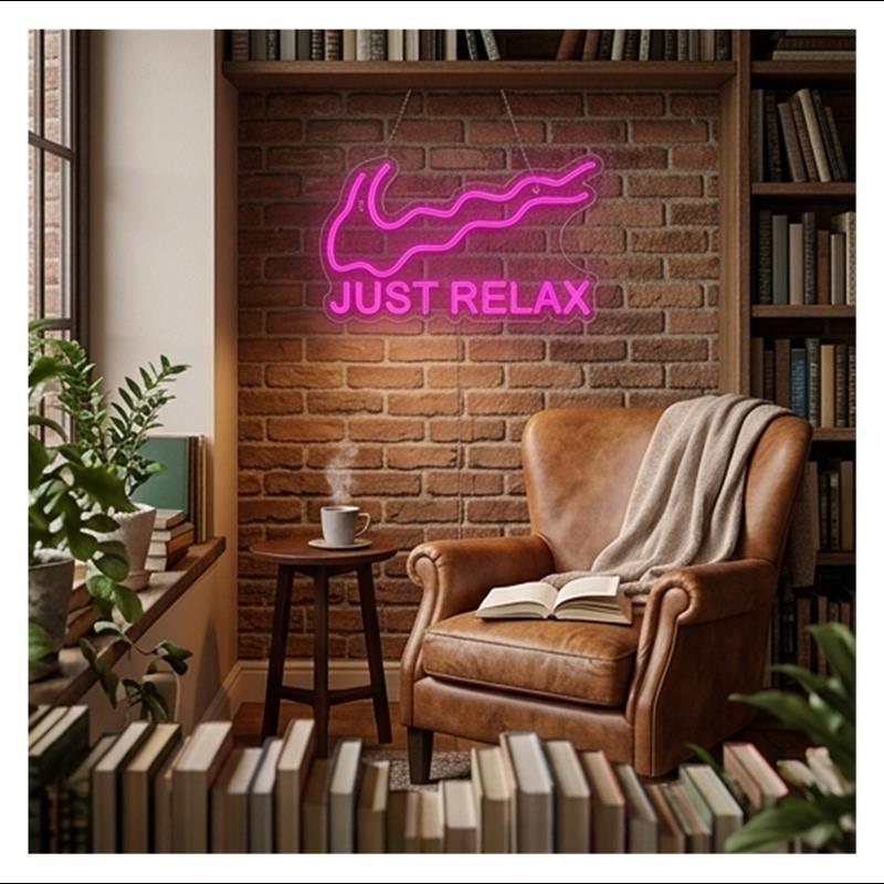 Just Relax Neon Sign Light For - đánh giá và giá Home Gym Neon Sign