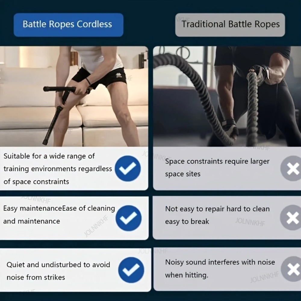Heavy Duty Weighted Wireless B - đánh giá và giá Battle Rope Heavy